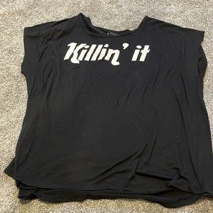 Oversized work out shirt